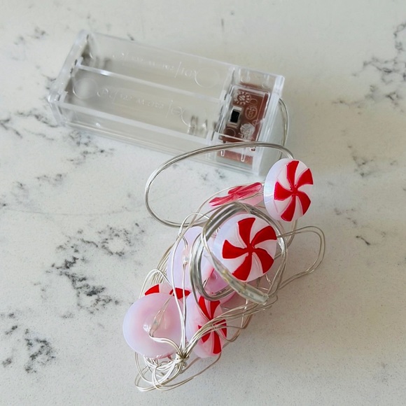 Pier 1  Peppermint Candy 5' LED  Glimmer Strings. - Picture 10 of 15